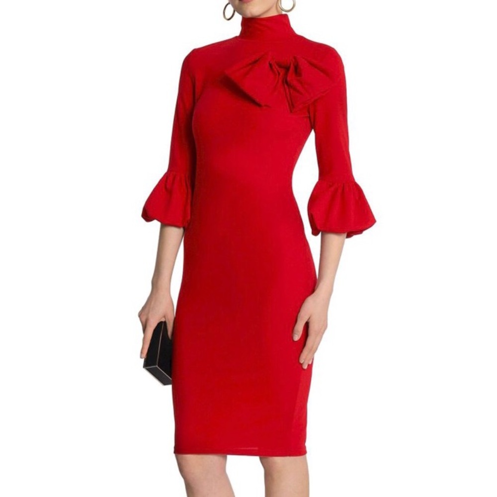 NWT Raoul beautiful burgundy Bow midi dress, XS